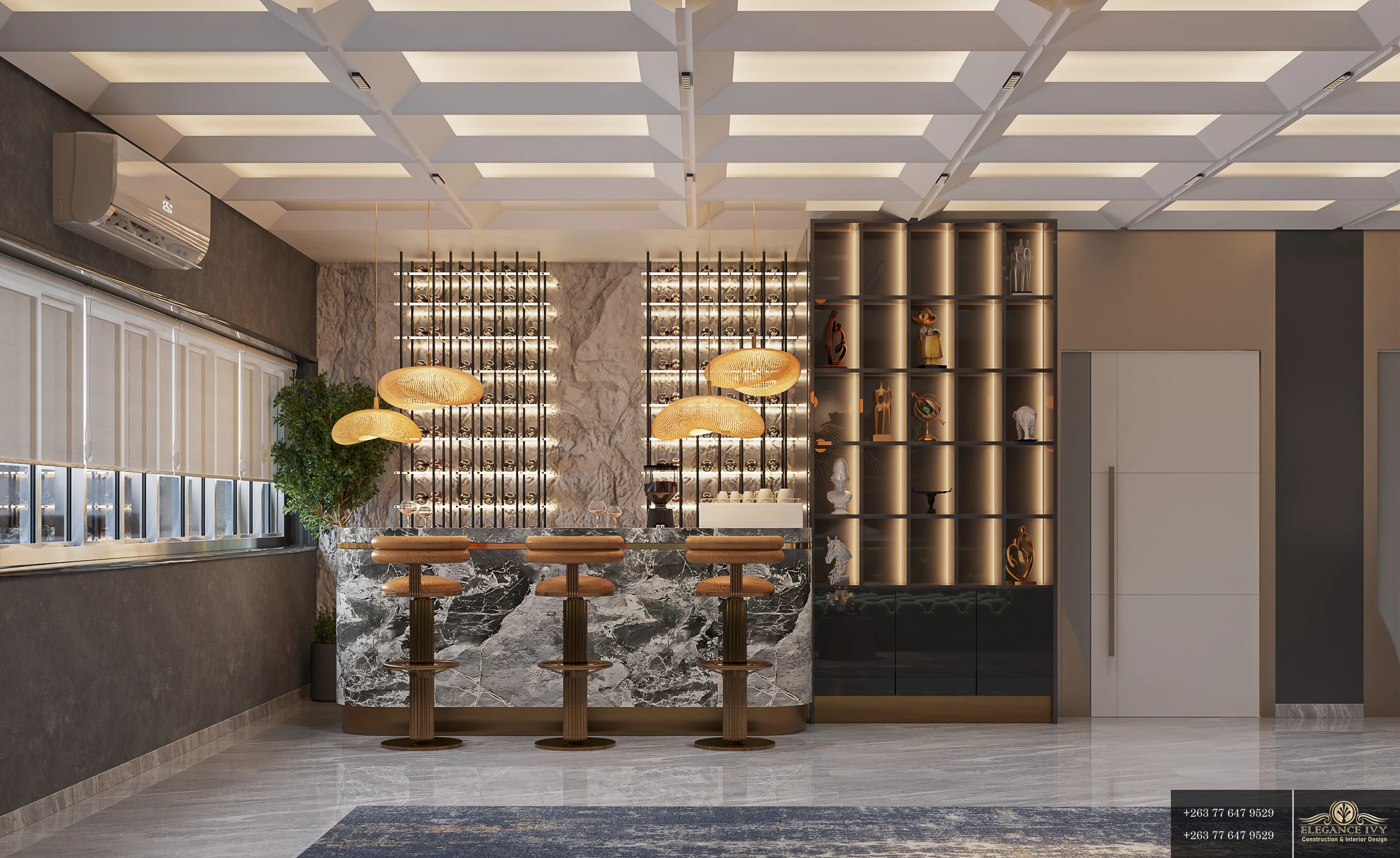 Old Mutual Staff Bar — Design visualisation